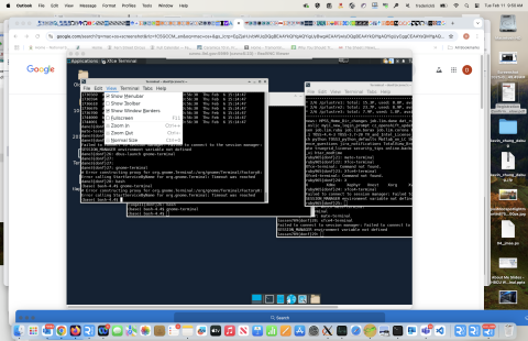 Showing xterm launched from VNC Desktop Showing xterm launched from VNC Desktop