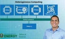 Ignacio Laguna in front of a diagram about heterogeneous computing
