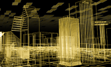 autocad cityscape image, largely for decoration