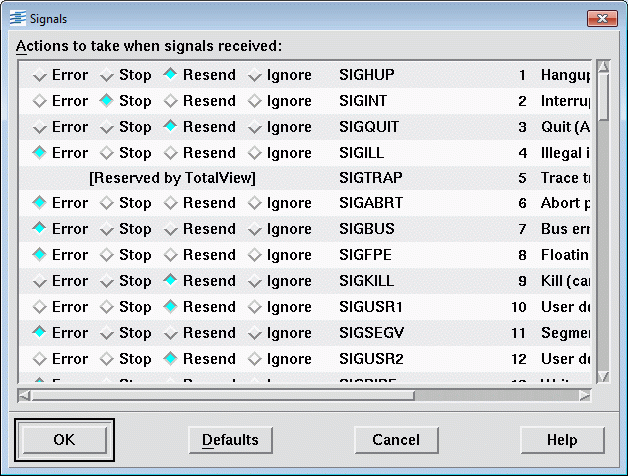 Signal Handling