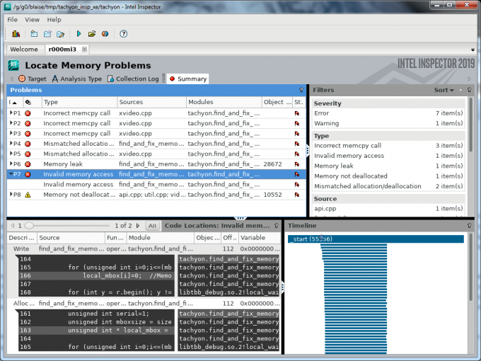 Intel Inspector Memory Error Analysis Intel Inspector Memory Error Analysis