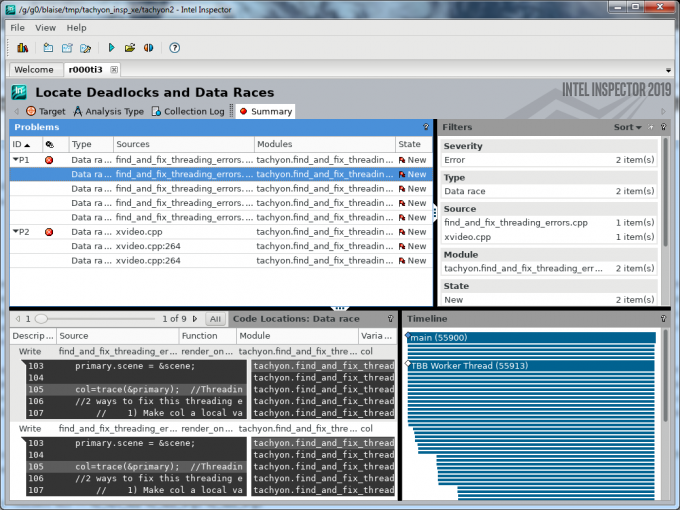 Intel Inspector Threading Error Analysis Intel Inspector Threading Error Analysis