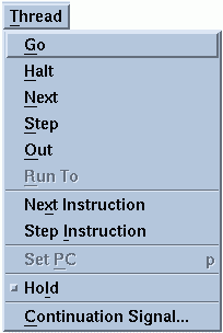 menu Process Thread